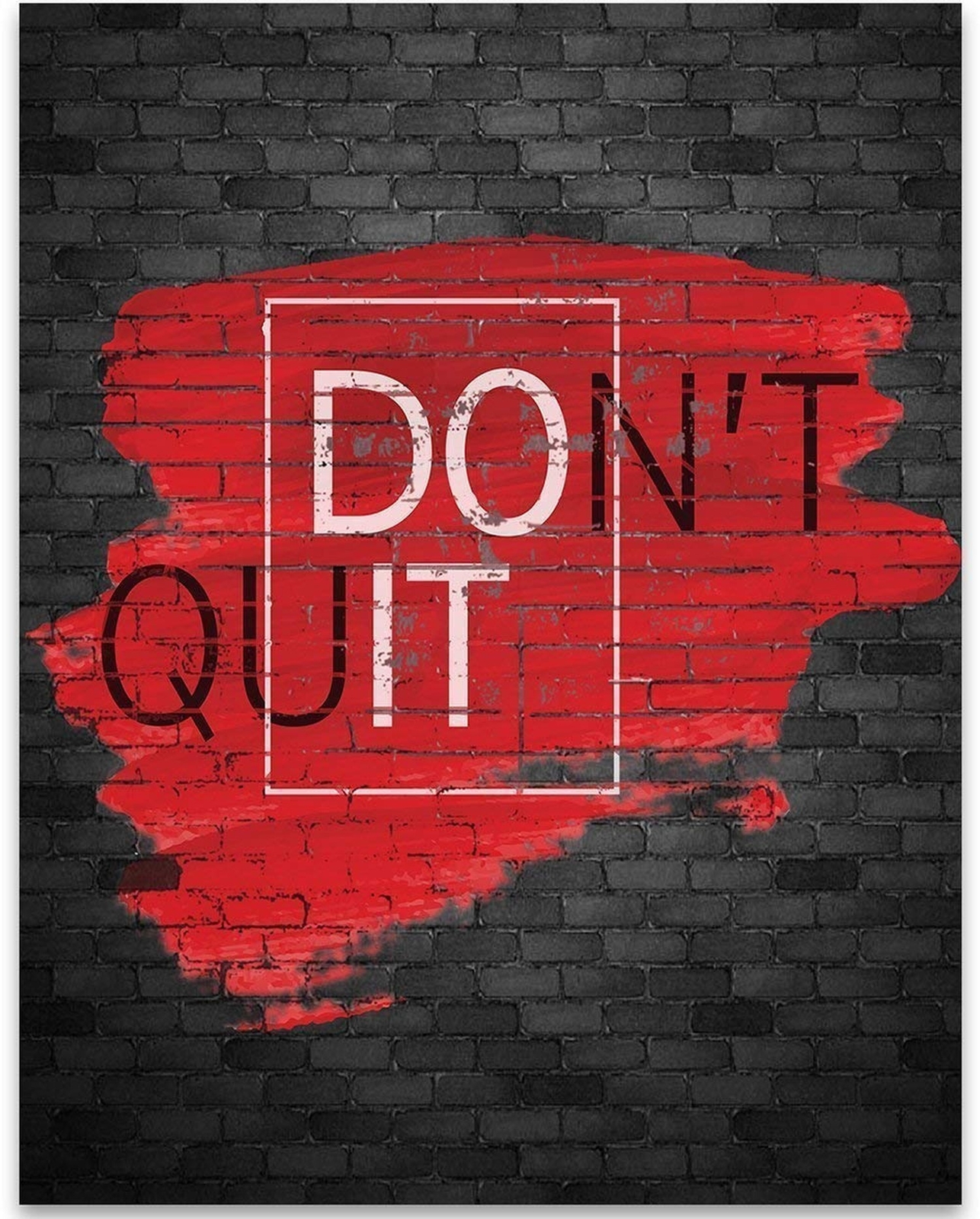 Don't Quit/Do It – 11×14 Unframed Typography Art Print Poster – Great Inspira…