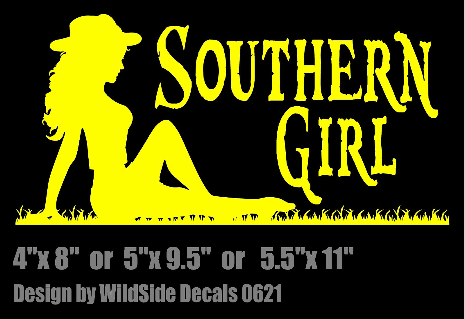 Southern Girl Decal Mud flap vinyl car truck window country sticker