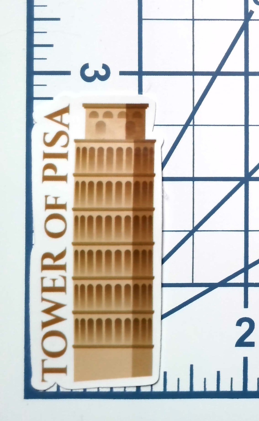 Italy Vinyl Sticker Tower of Pisa Decal Italian Landmark Travel Souvenir Art
