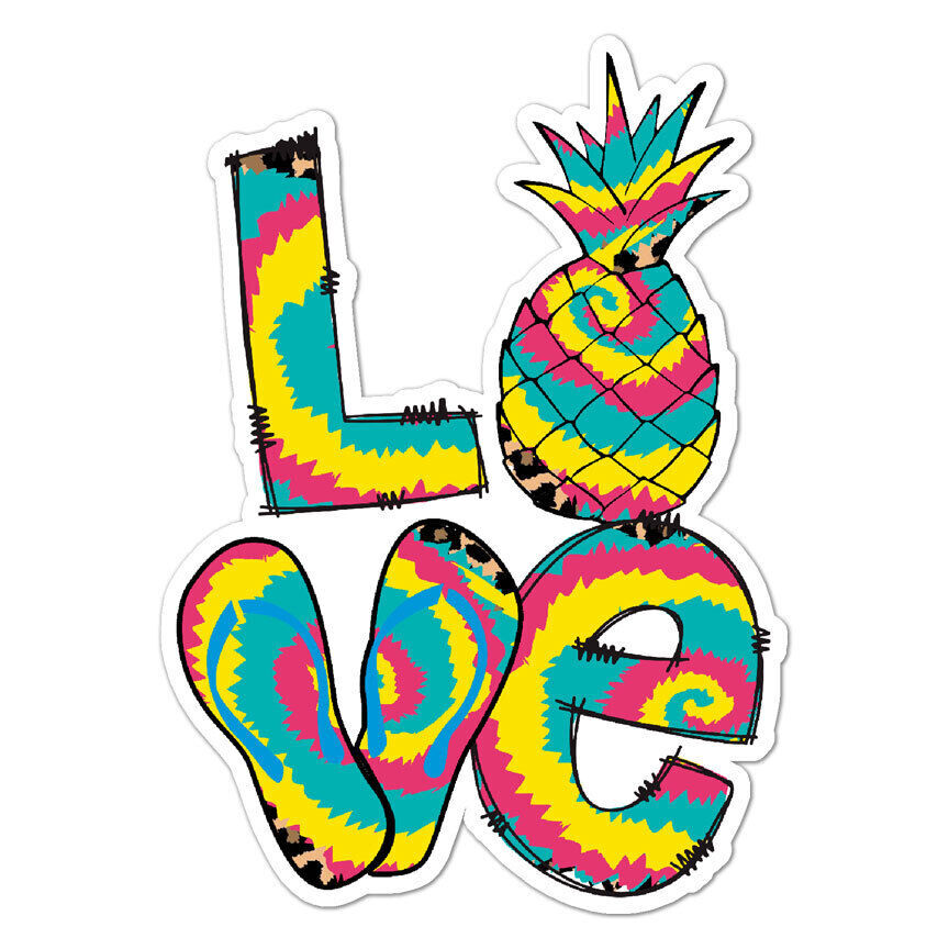 Love Pineapple Sticker Decal