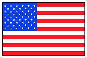 US Flag Reflective Vinyl Decal Sticker Magnet United States American