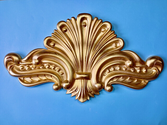Plaster Ornament in Gold, Silver, Bronze etc. Relief, Decoration "Athene"