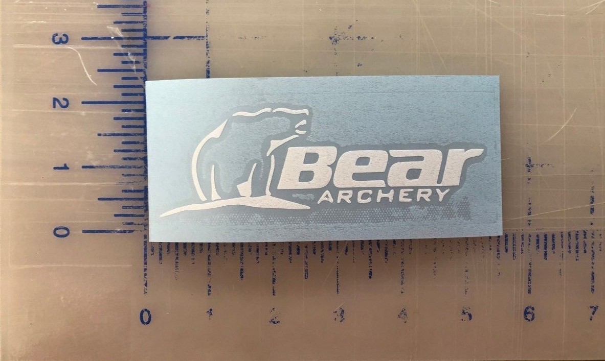 Bear Archery Decal 3.5" 4.5" 5.5" Vinyl Window Bumper Laptop Cup Car Hunting