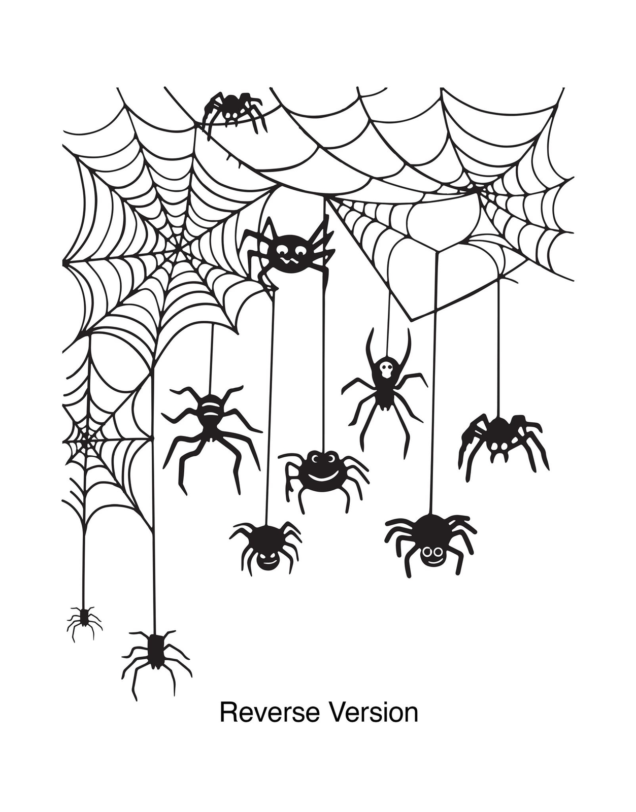 Spider Webs Hanging from Wall Vinyl Wall Decal. Halloween Decor. #6303
