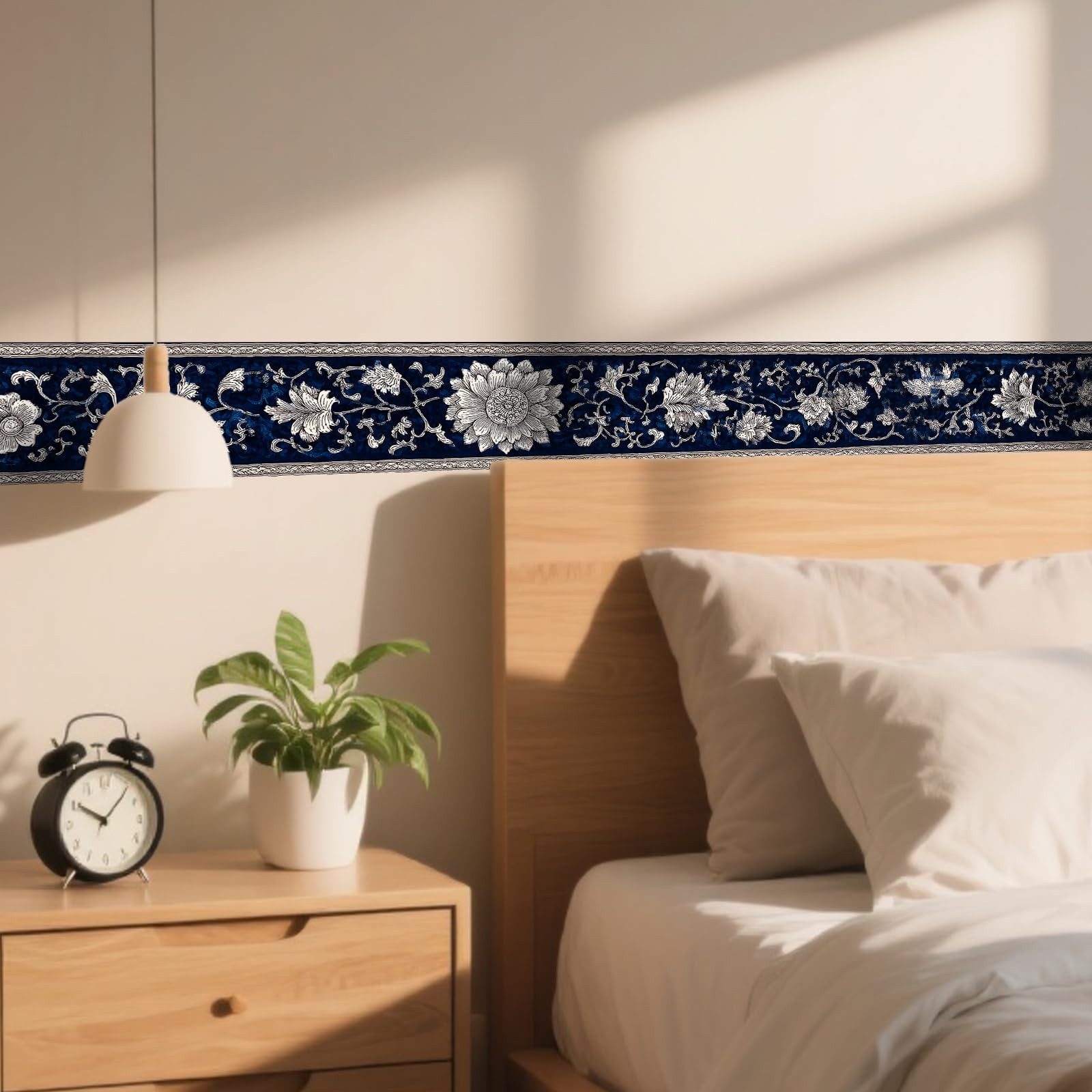 Nuxovilar Wallpaper Border Peel and Stick, Vintage 3.9" x 196.9", LU08537
