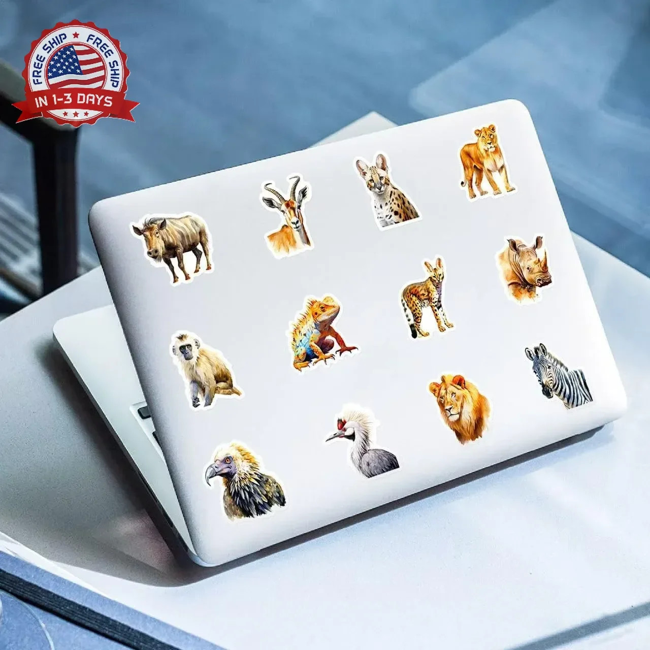 200 Pcs Cute Animal Stickers Bulk for Kids,Girls,Boys,Teens Adults.Waterproof Vi
