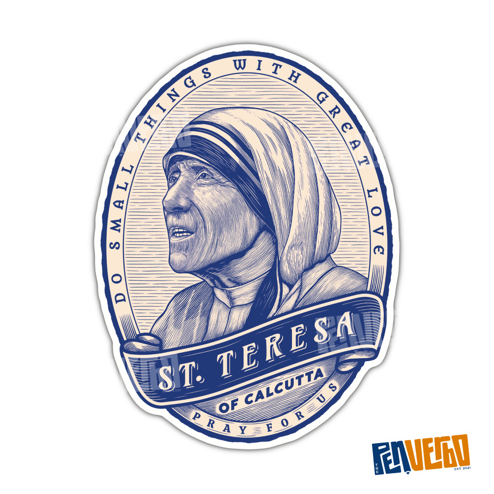St. Teresa Quote Sticker | Saint Quote | Religious Sticker | SQ442