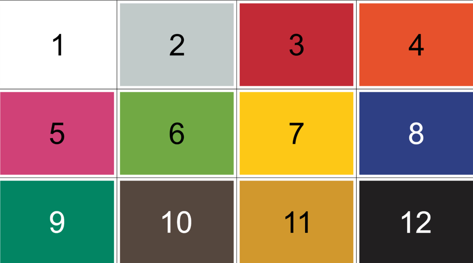 SET OF 2 Custom Mailbox Numbers Vinyl Decals / Stickers – Choose Size & Color