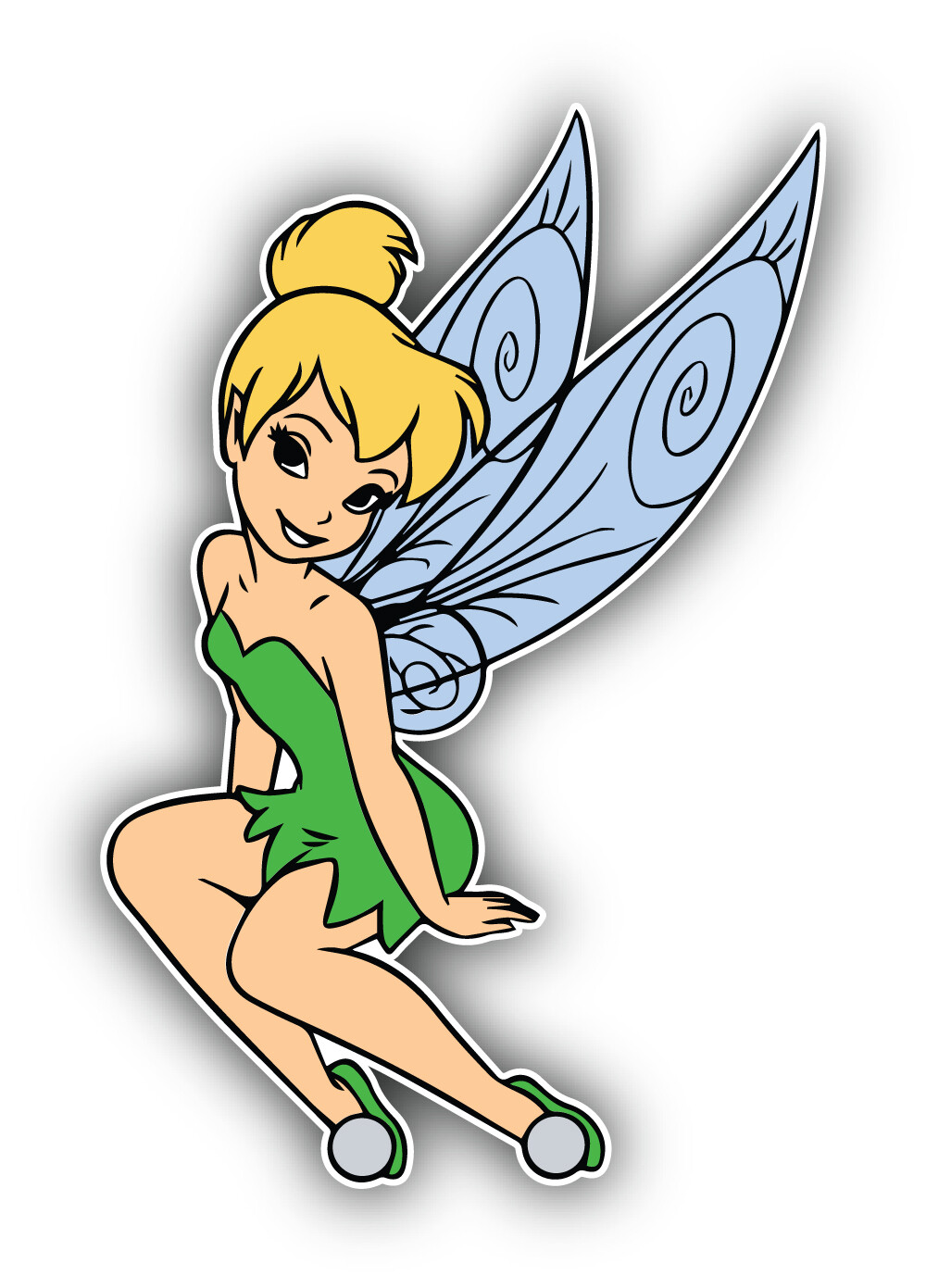 Tinker Bell Cartoon Sticker Bumper Decal – "SIZES"