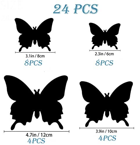Butterfly Wall Decor/48 PCS, 3D Butterflies Stickers for Party 24 Colorful