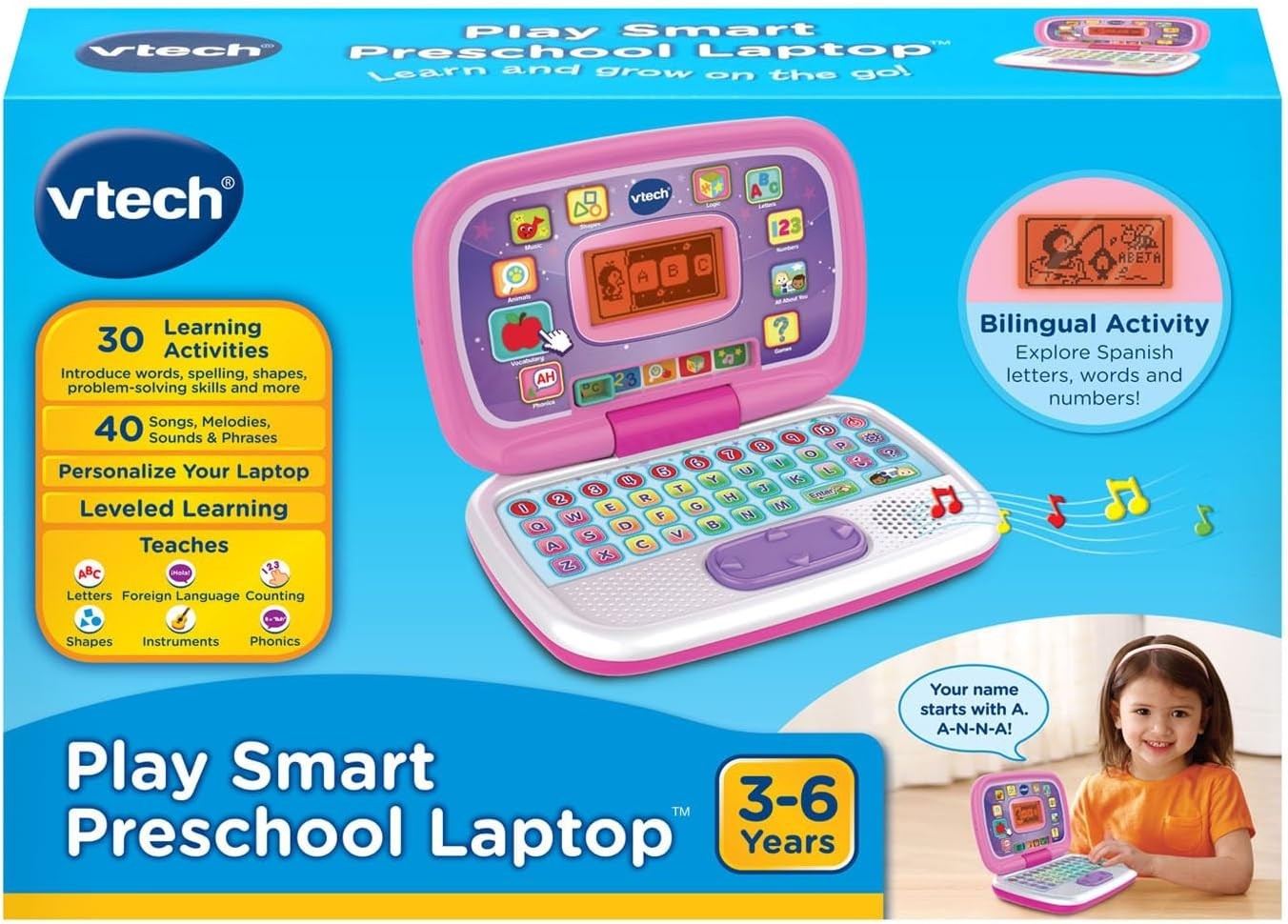 Play Smart Preschool Laptop Pink