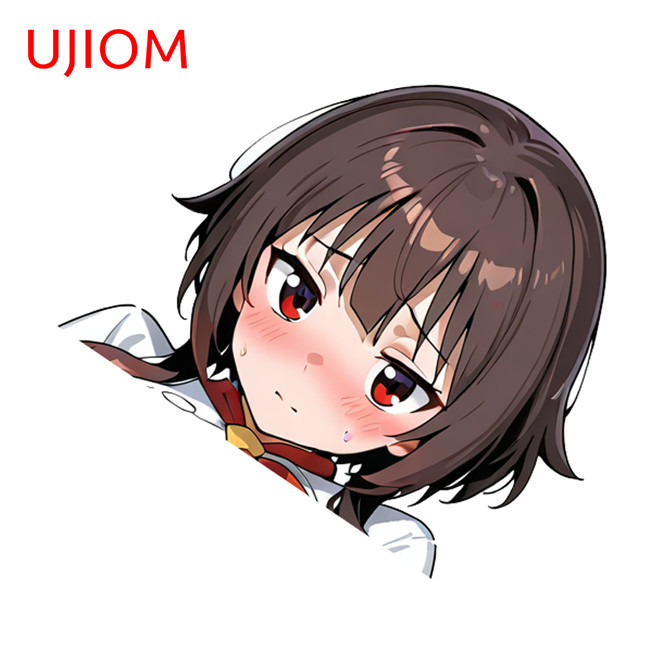 EARLFAMILY 5.1" Megumin Anime Car Sticker Hood Motorcycle Artistic RV Decals