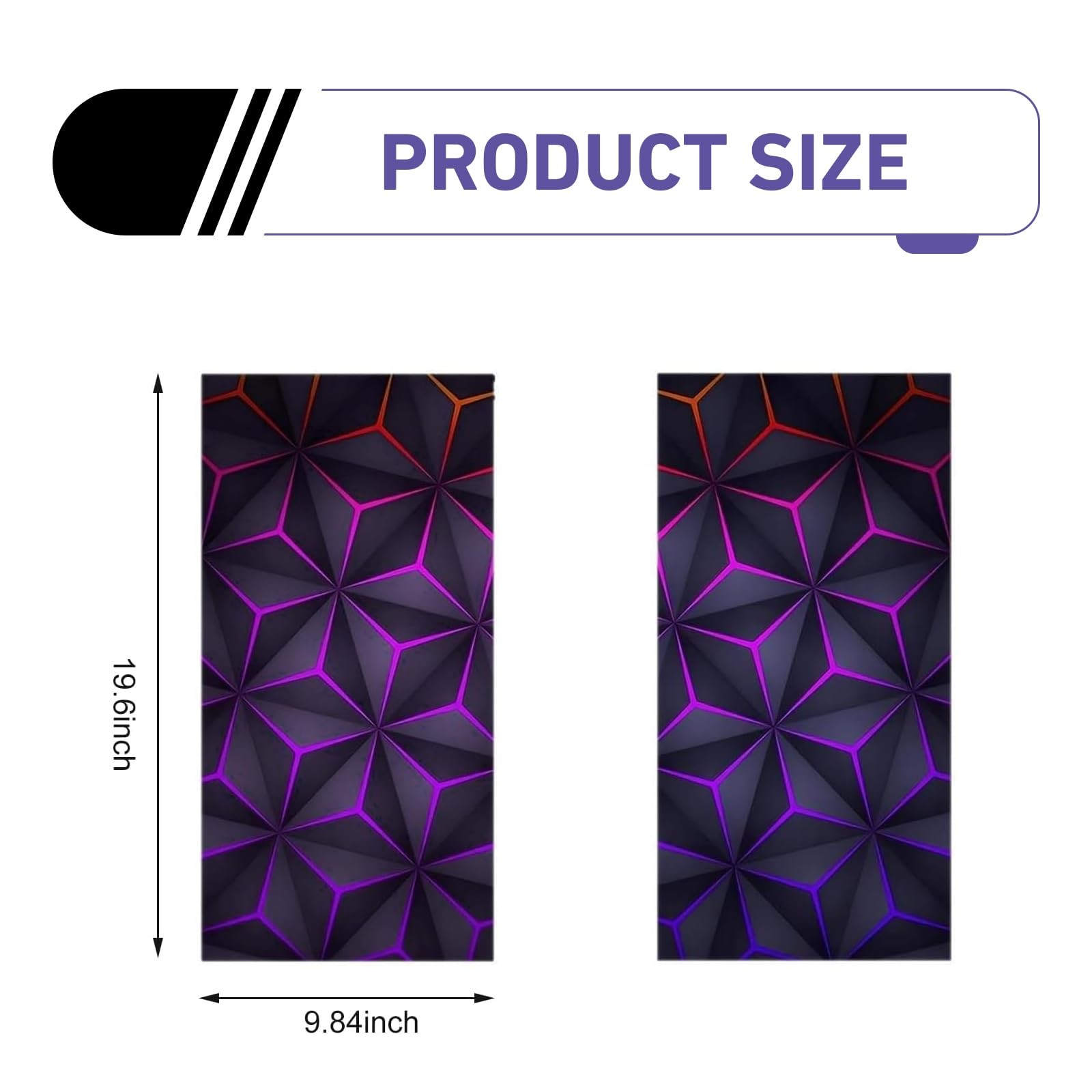 2 PCS Car Door B-Pillar Sticker, Personalized Geometry Hexagon Pattern Middle…