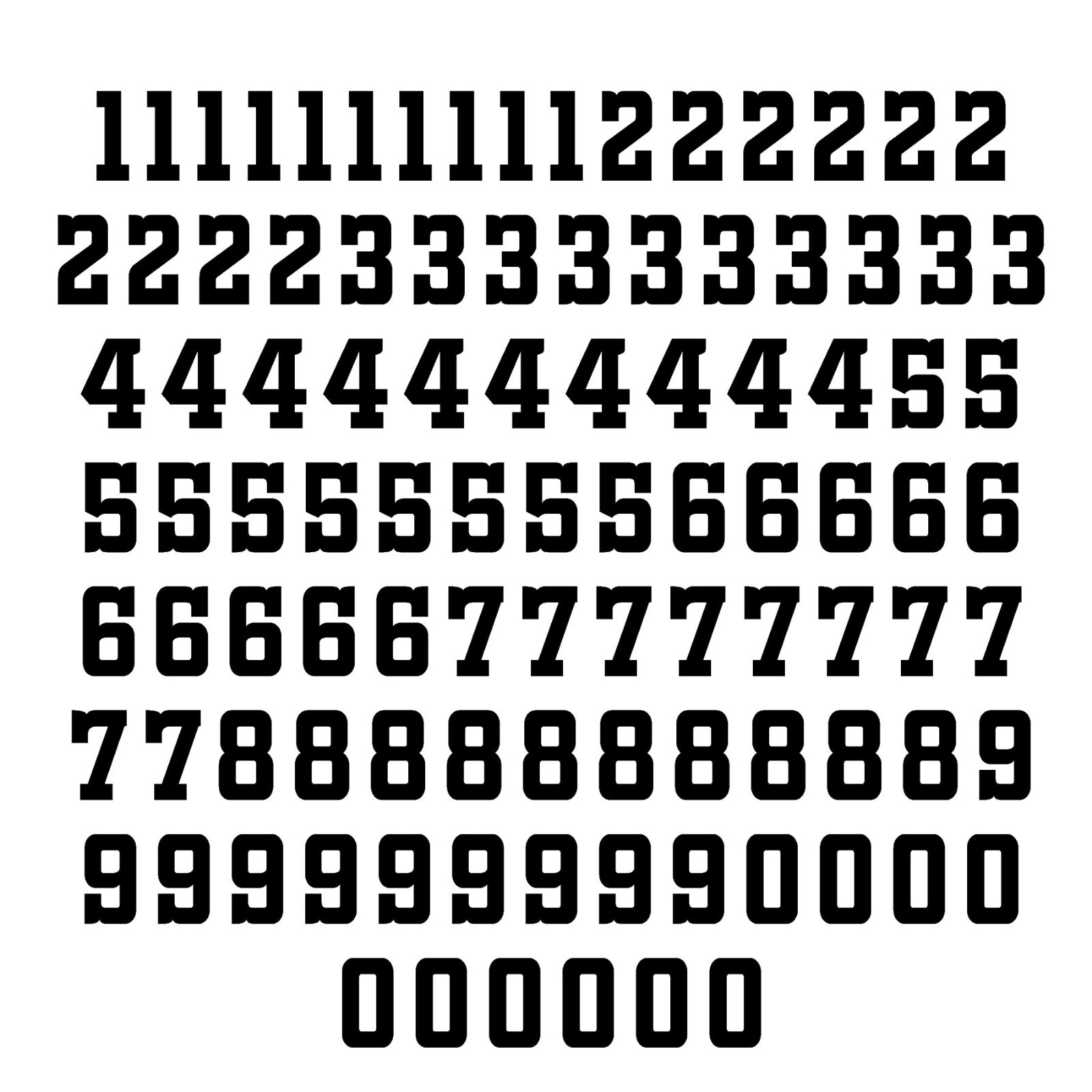 Permanent Vinyl Numbers or Letters Self Adhesive – 6in height – Address