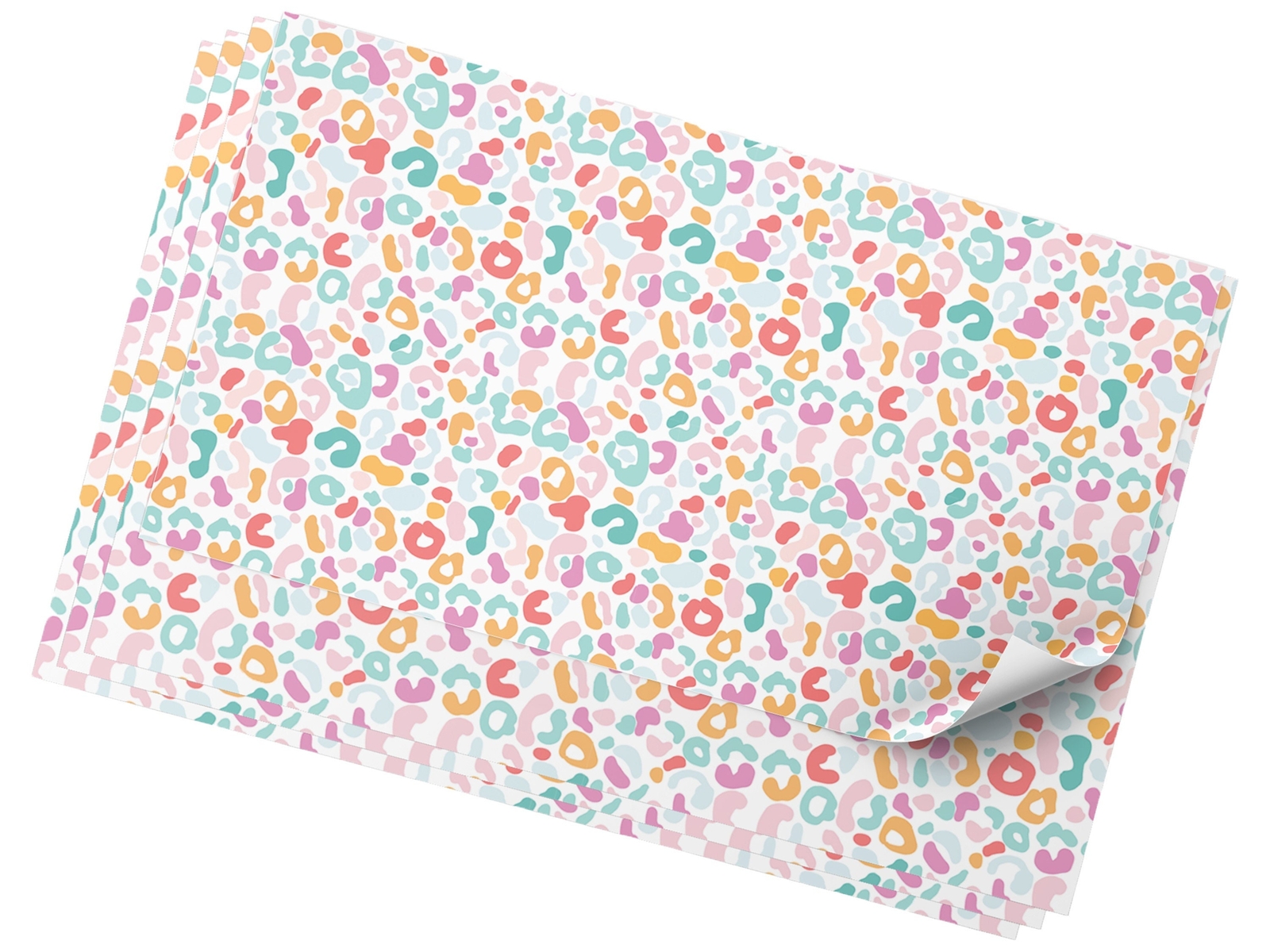 Printed Vinyl | Pastel Leopard Print HTV, Glitter Print HTV, 3D Puffy Print