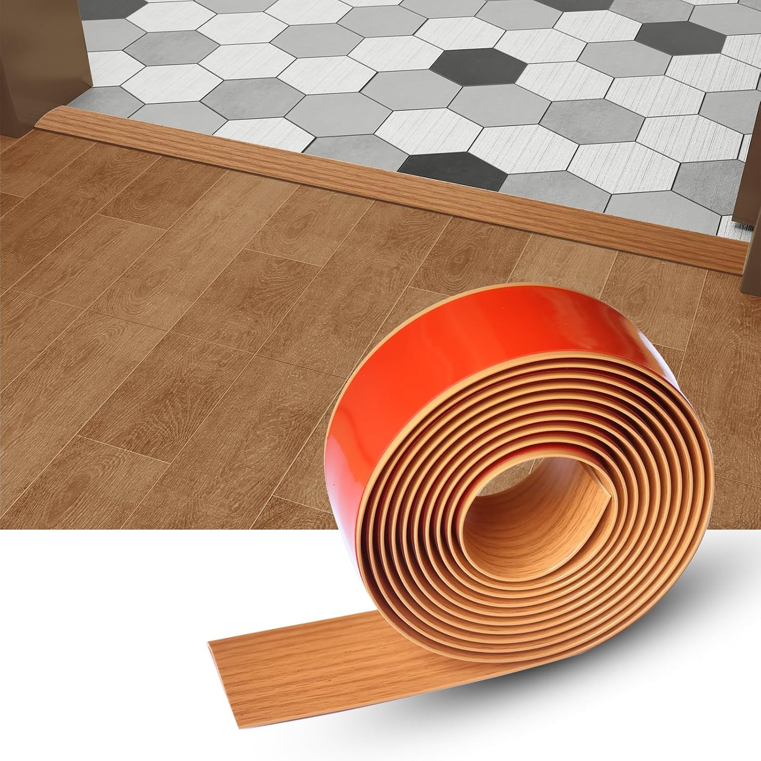 Floor/Door Flat Transition Strip & Self Adhesive Floor Vinyl Floor Edge Trim Lam