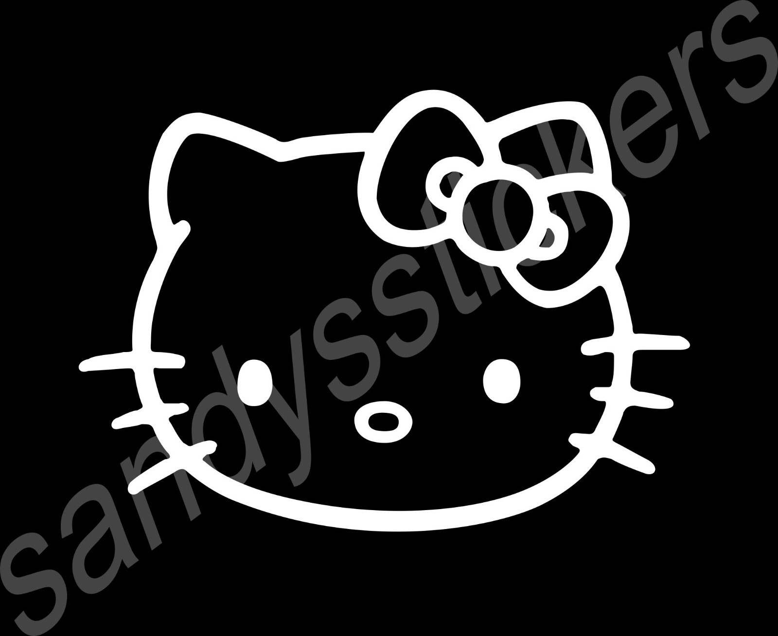 2x Hello Kitty Sticker Vinyl Decal – Set of 2 – Car Truck Window Laptop – 5.5"