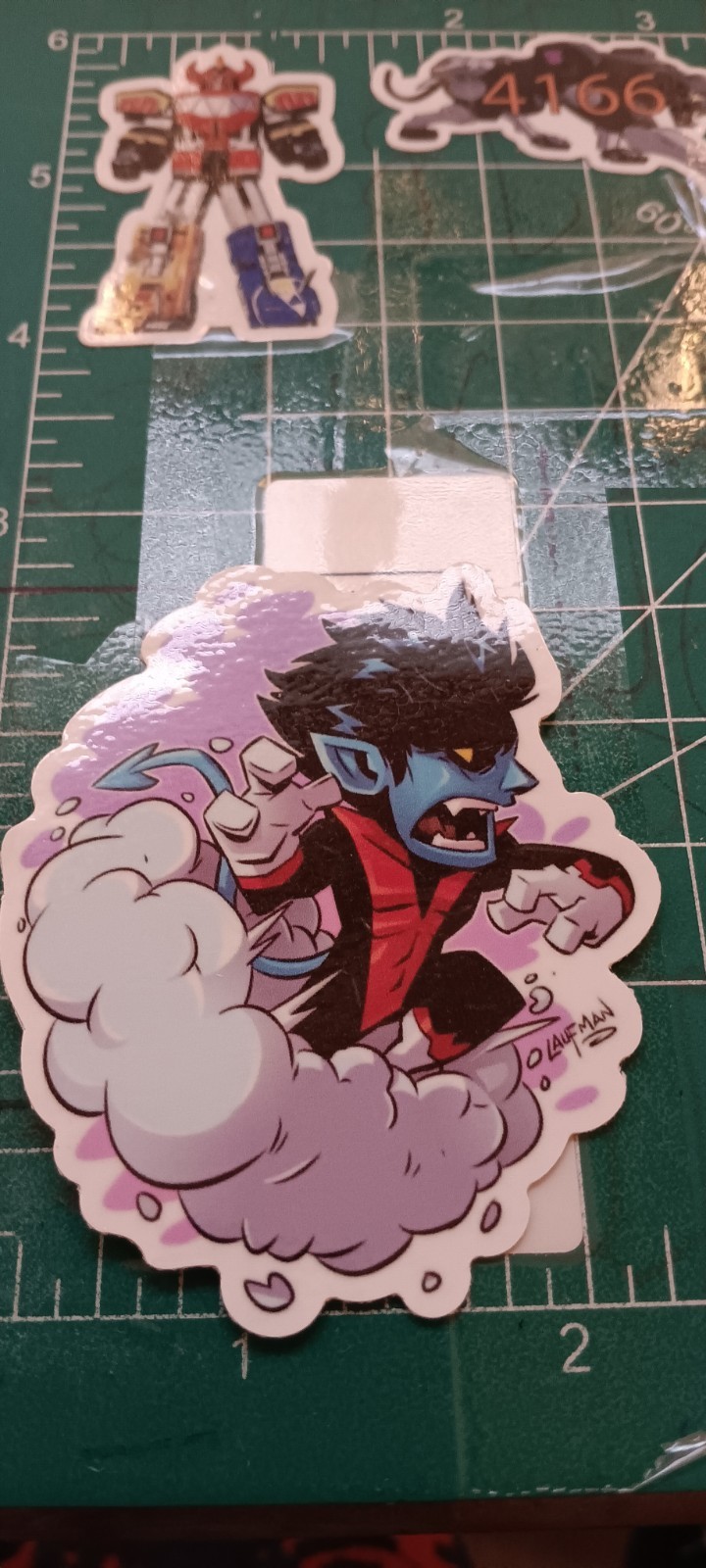 X-MEN'S X NIGHTCRAWLER X VYNIL HIGH-GLOSS DIE-CUT STICKER 3X2 INCH STICKER X