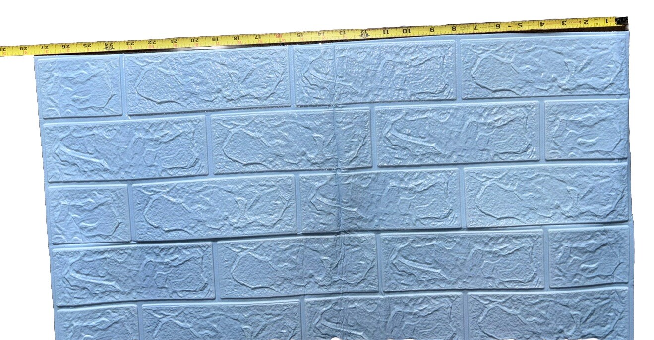 10pcs 3D Foam Brick Wall Panels Self-adhesive Wall Sticker Waterproof Wallpaper