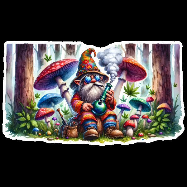 Weatherproof Car Window Decal Sticker Forest Gnome Art Elves & Fairies Fantasy