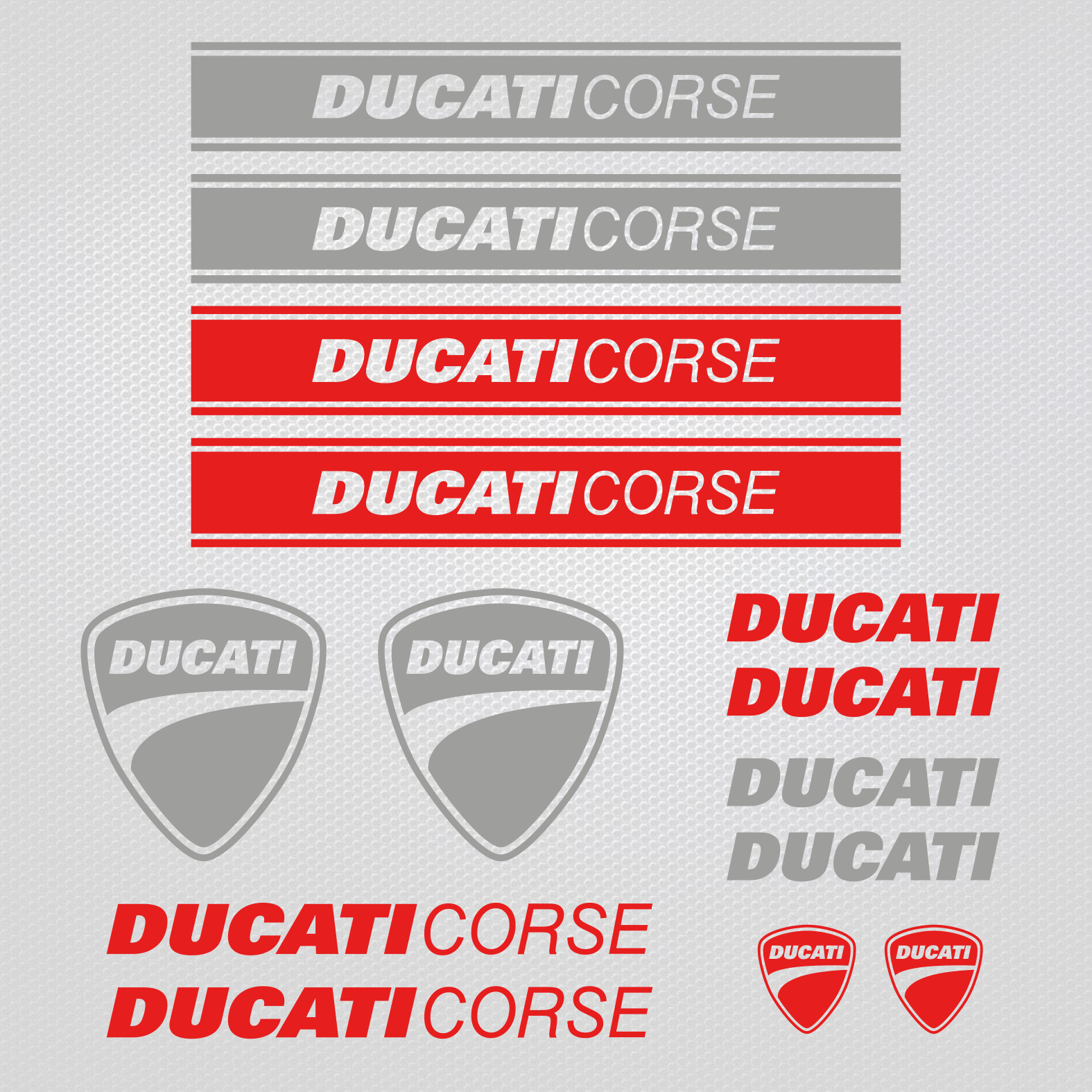 Ducati Corse decal set 1199 1299 Diavel 1100 1200 Panigale sticker motorcycle