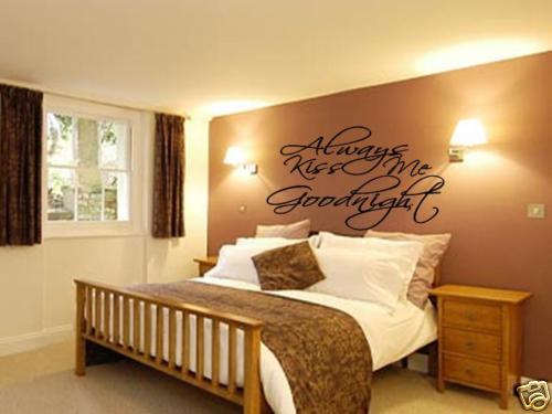 HOME ART Always Kiss me Goodnight Wal art Decal 60"