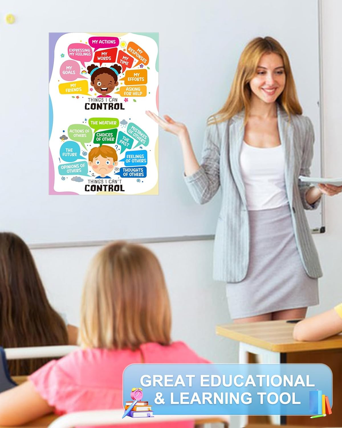 Things I Can Control-Things I Cannot Control Mental Health Posters for Boho Clas