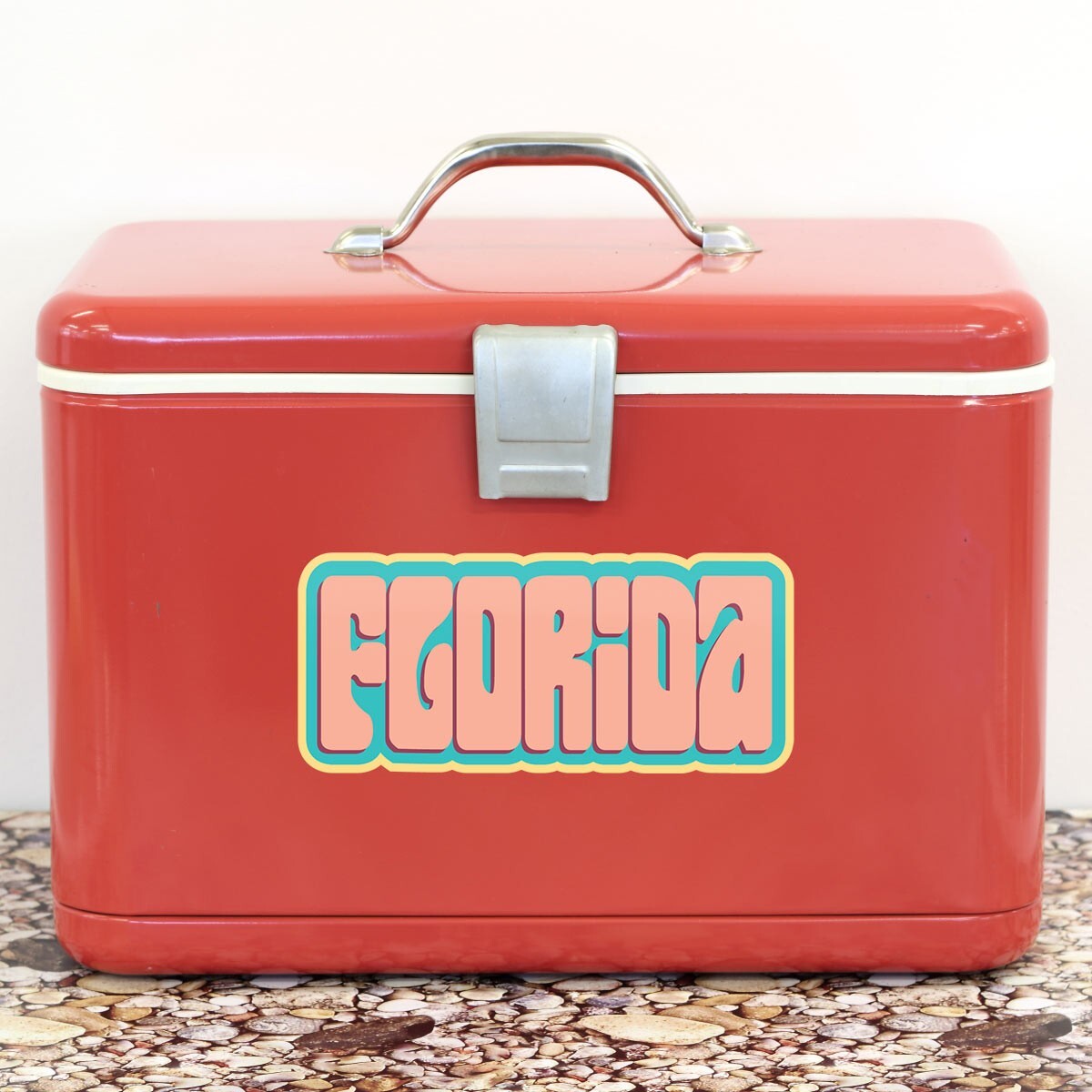 Bumper Sticker: Florida Retro Style Font, Retro FL, US State Souvenir