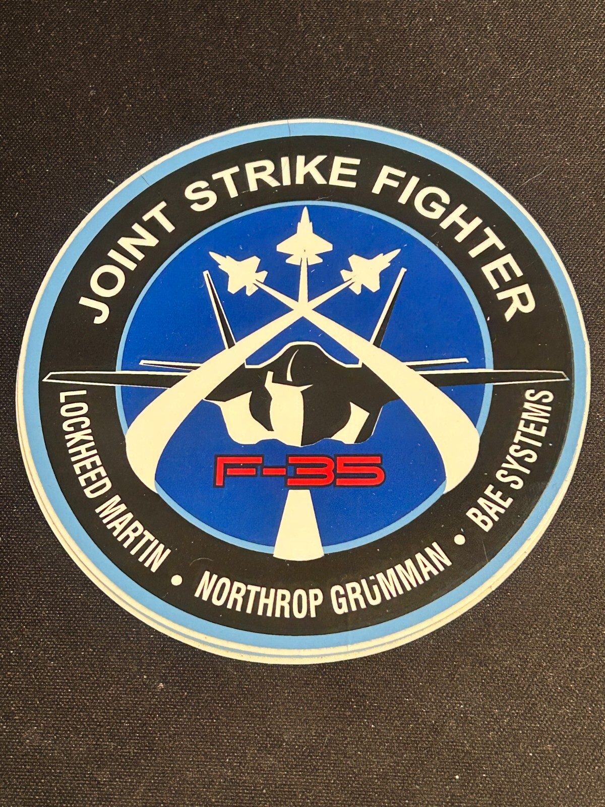 STICKER USAF VET F 35 JOINT STRIKE FIGHTER Lockheed Martin * Northrop Grumman *
