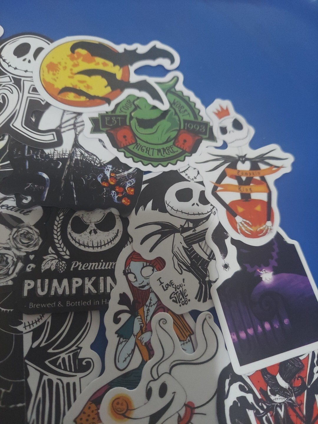 Nightmare Before Christmas Stickers Gothic Jack Skellington Sally Vinyl Stickers