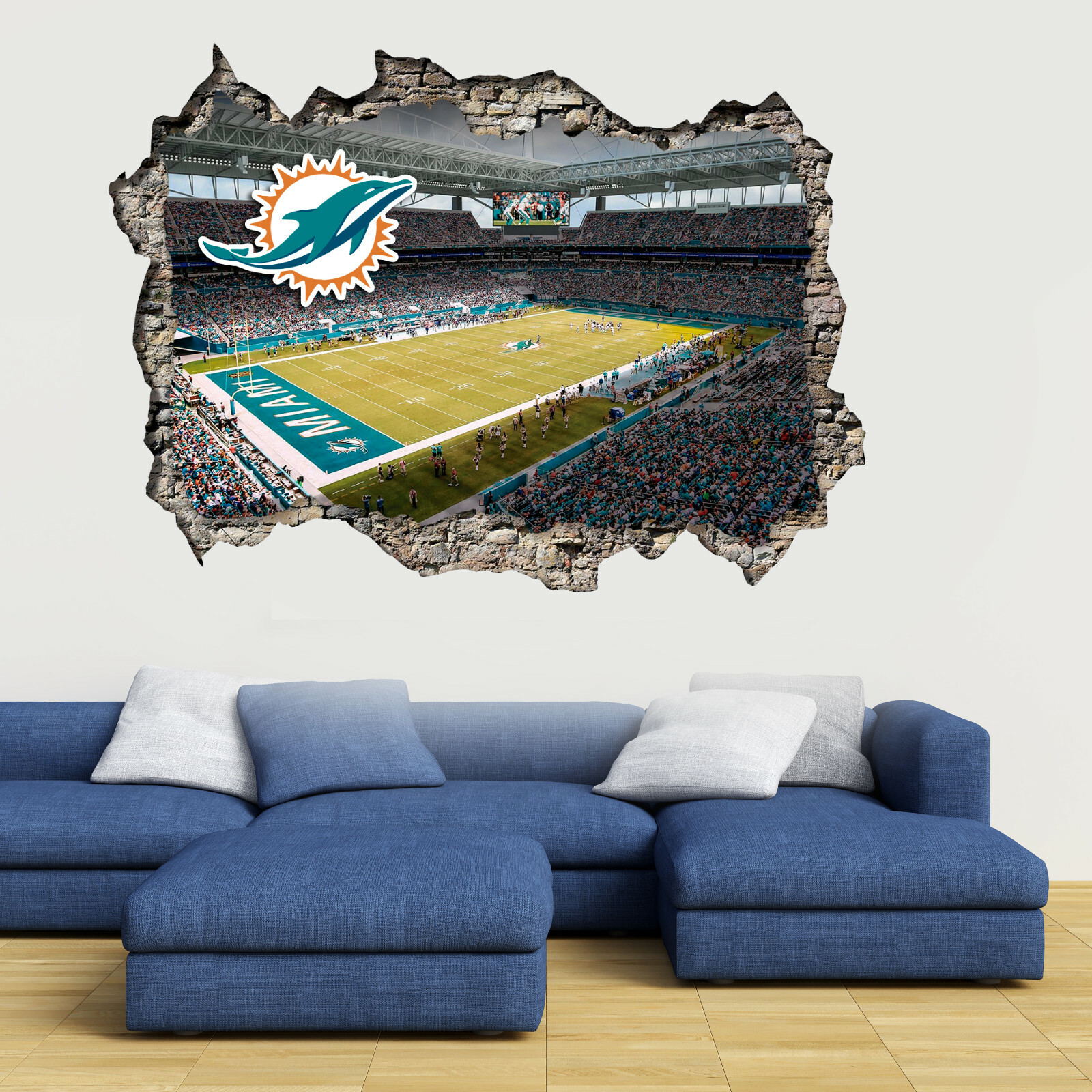 Miami Dolphins Stadium – Football Stadium 3D Effect – Brake Wall Effect 3D