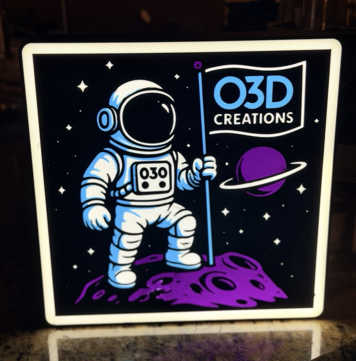 O3D Creations Custom Light Boxes. Send me your logo.