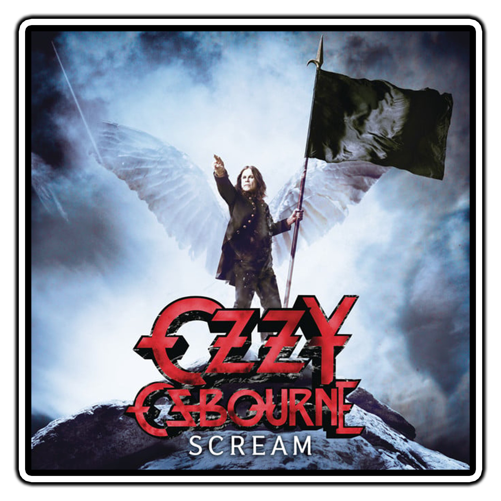 Ozzy Osbourne Scream Album Sticker Waterproof Vinyl Decal Die-Cut Laptop Car