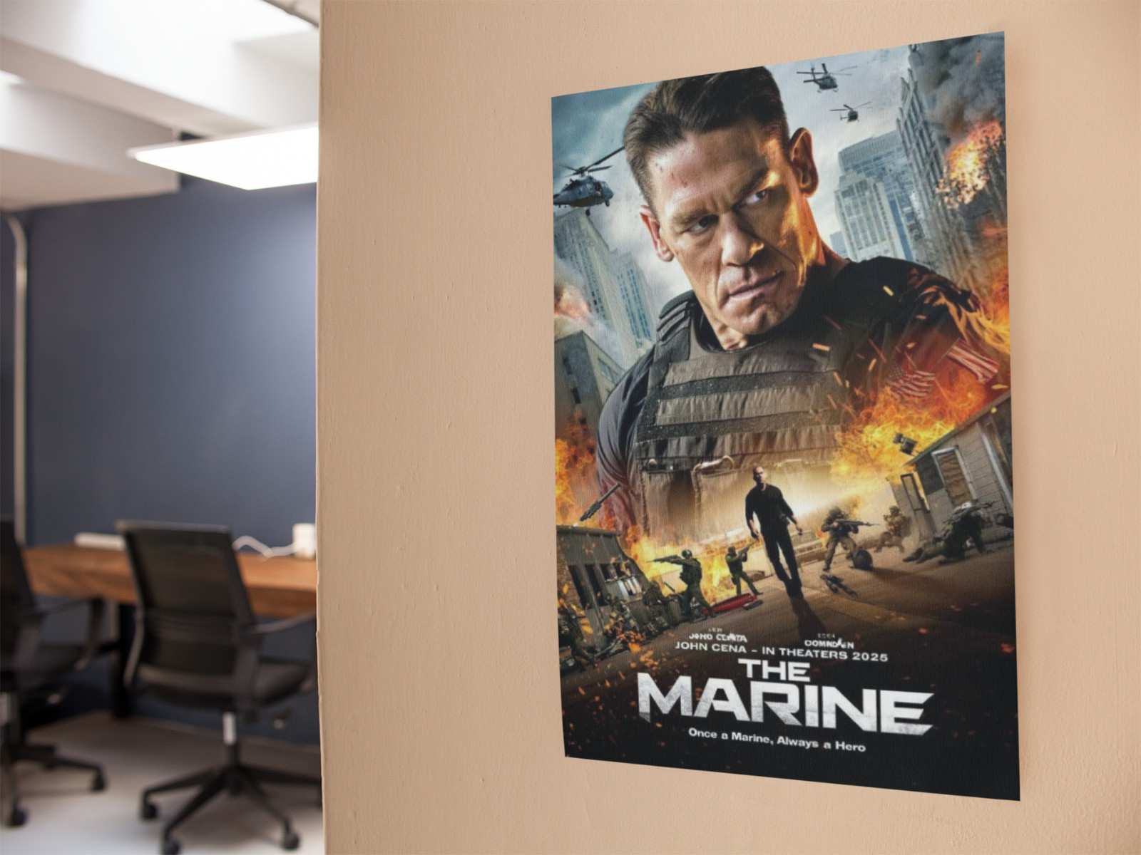 THE MARINE Movie Wall Vinyl Decal Poster Canvas Print (Removable Adhesive)