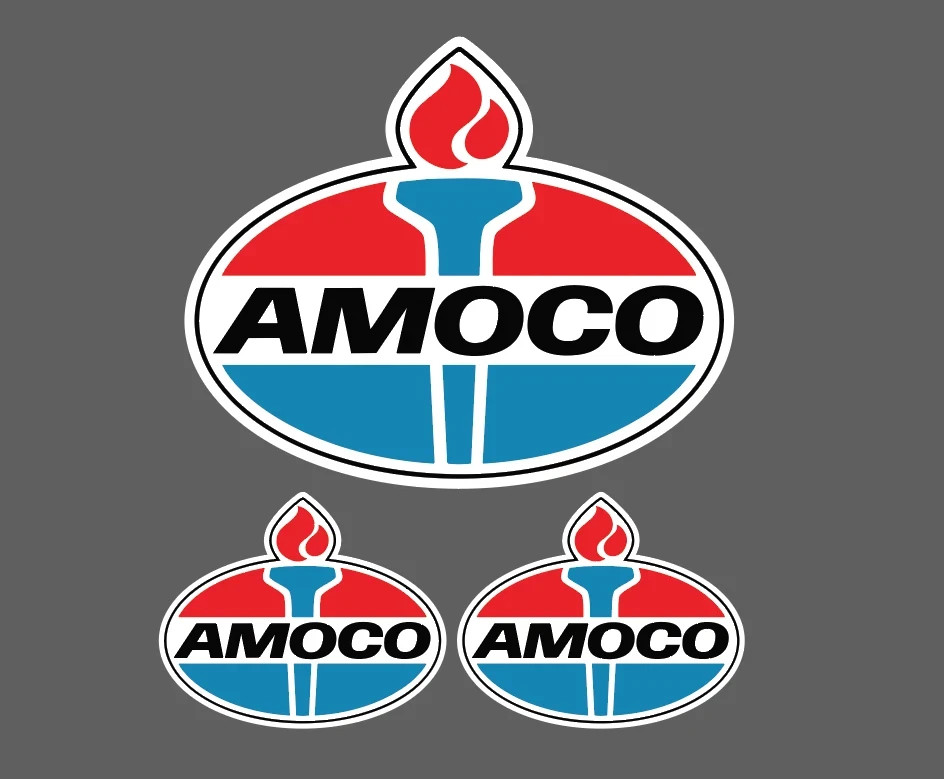 Amoco vintage Oil Gas Old school Decal Sticker Large Choose Size – 3 for 1