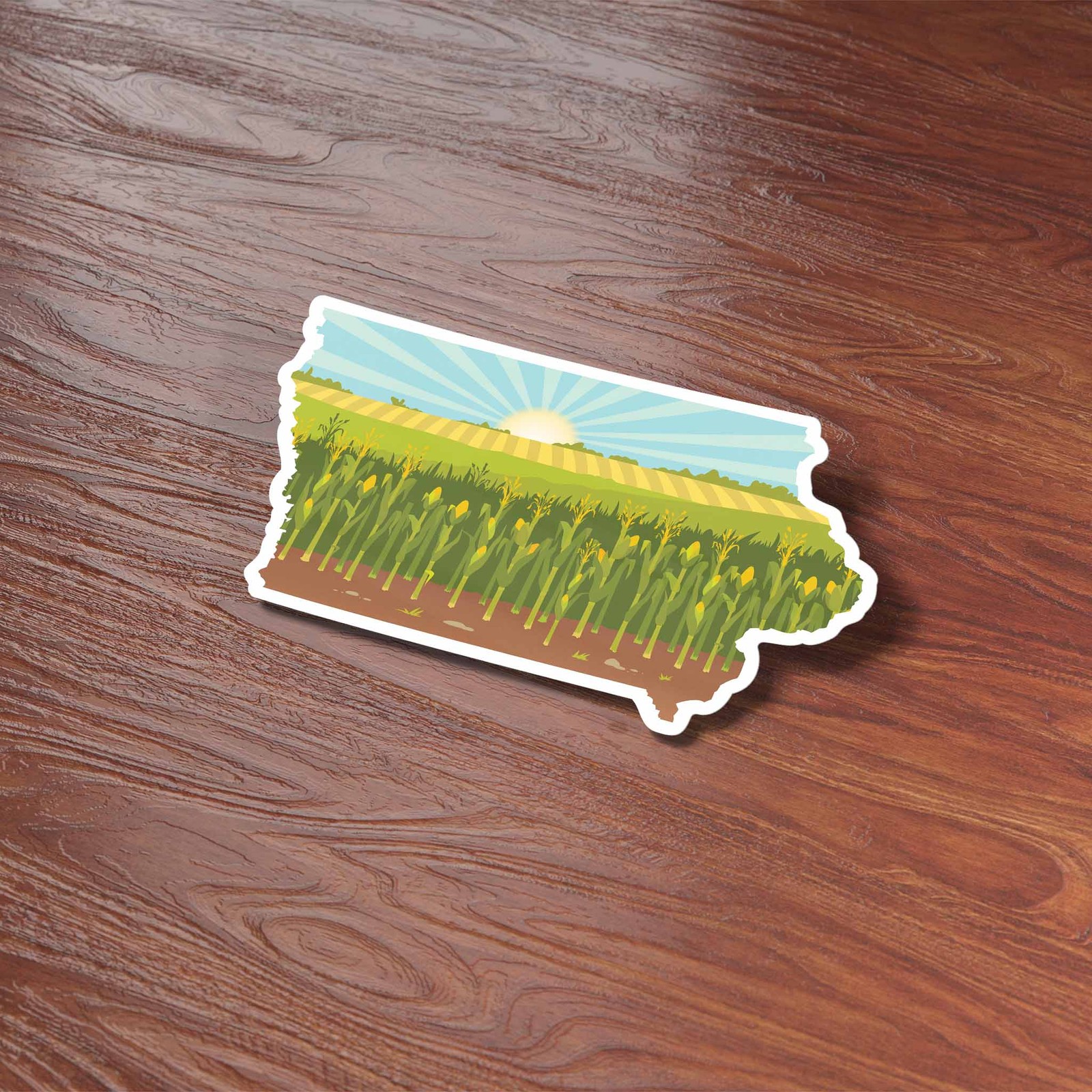 Iowa Corn Bumper Sticker – Cute Midwest Farm Decal