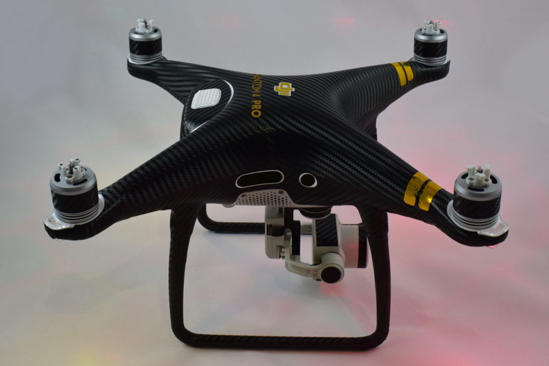 DJI Phantom 4 PRO / 4 COMPLETE Body Wrap Kit 3M Scotchprint USA – Carbon Fiber