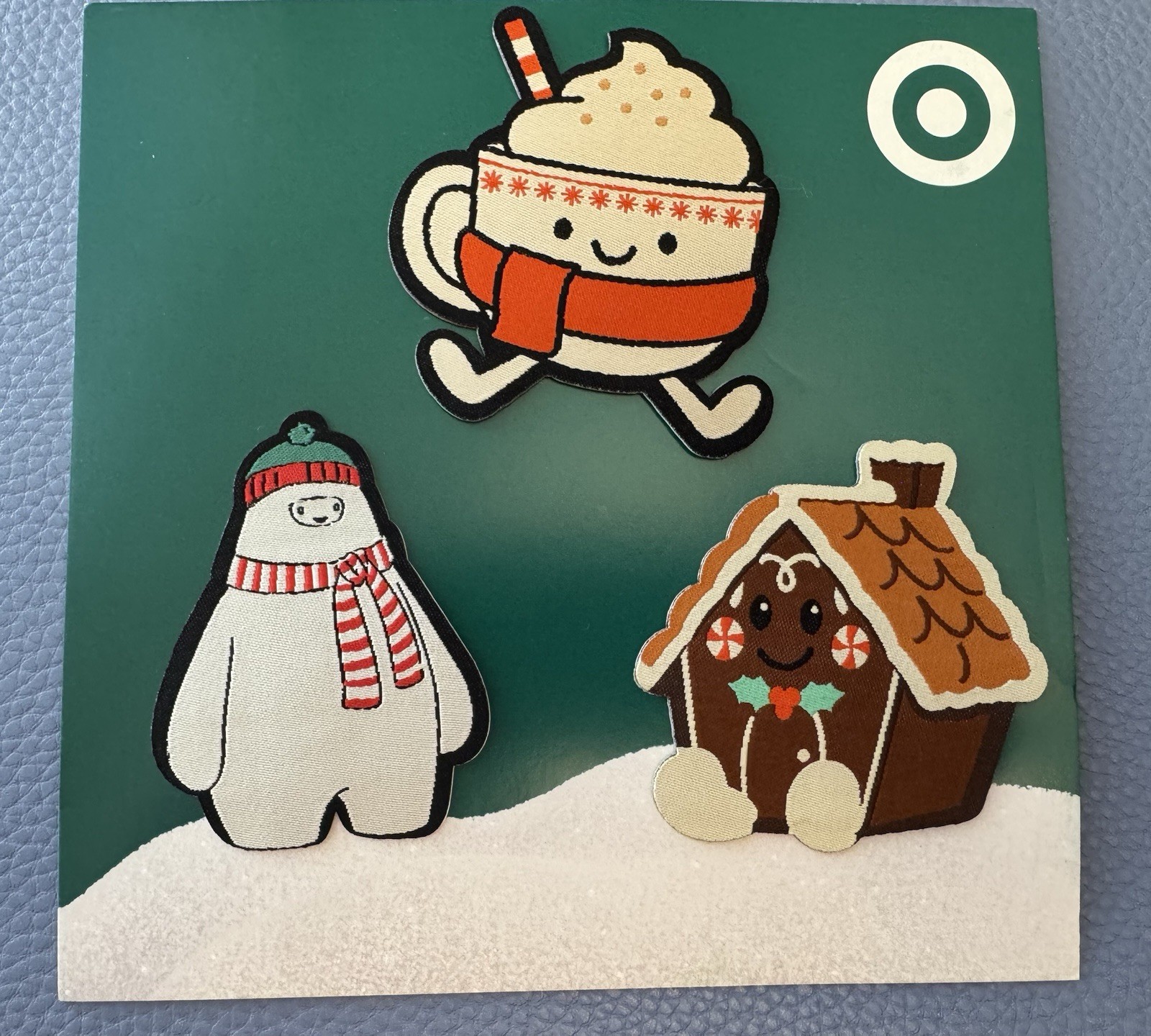 2025 Target Fun 3 Sticker / Fabric Patch Holiday Christmas Rare Promo 🎯 Unique