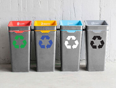 Recycling Logo Premium Vinyl Decal / Sticker – Recycle, Reduce, Reuse