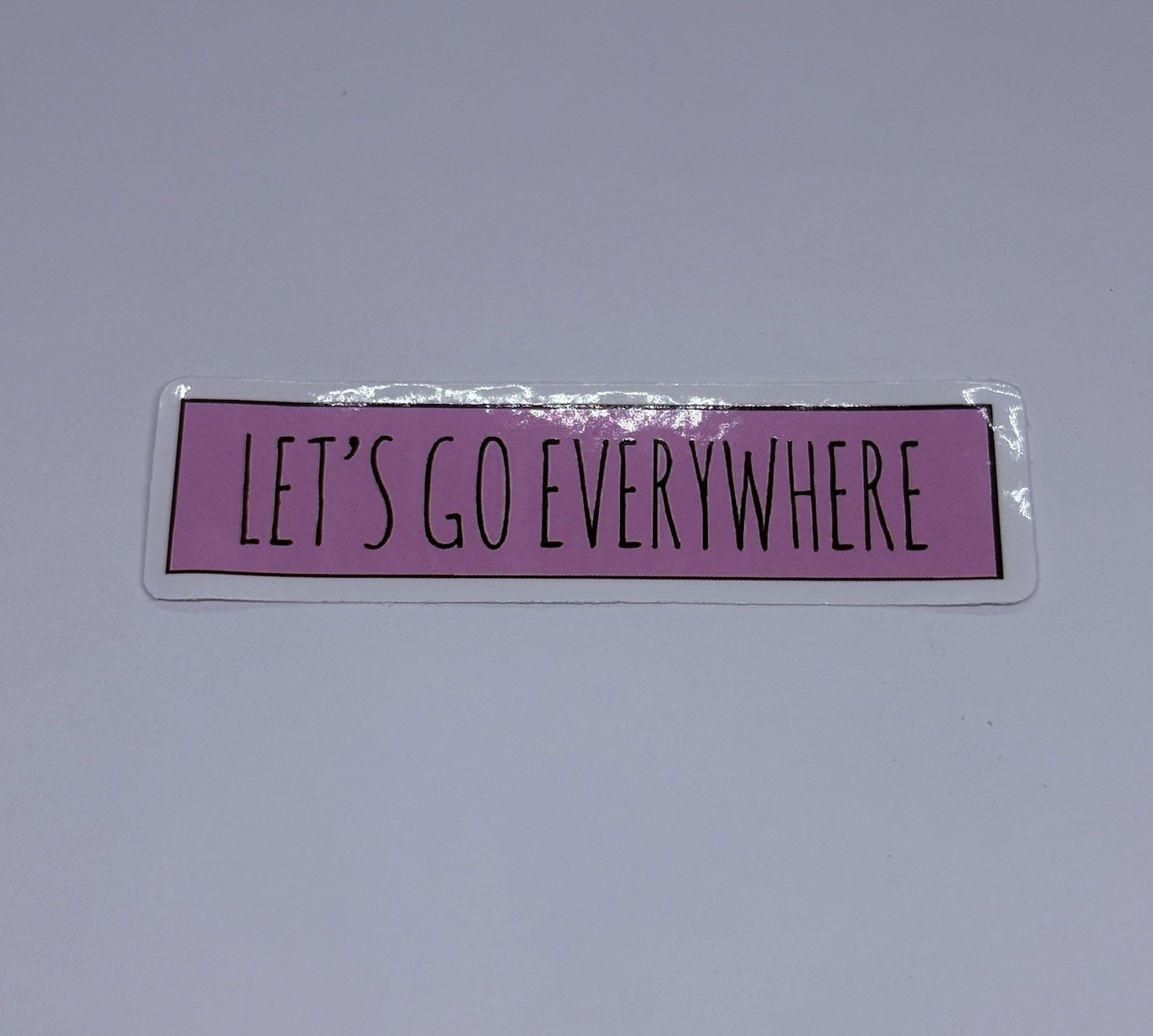 “Let’s Go Everywhere” Sticker Nature Outdoor Travel Decal Vinyl Art Decor P4