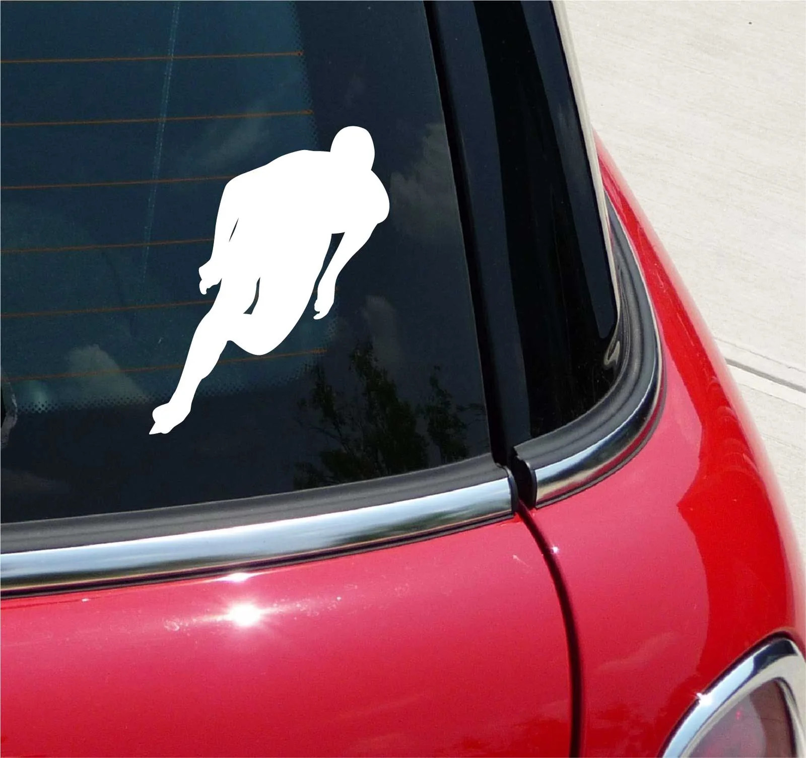 SPEED SKATING WINTER OLYMPICS SKATER GRAPHIC DECAL STICKER ART CAR WALL