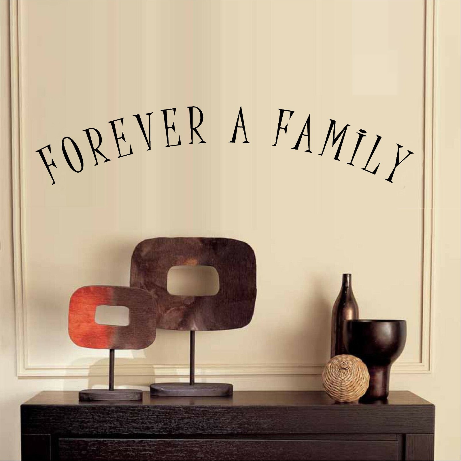Forever A Family Vinyl Decal Home Décor 11" x 33"