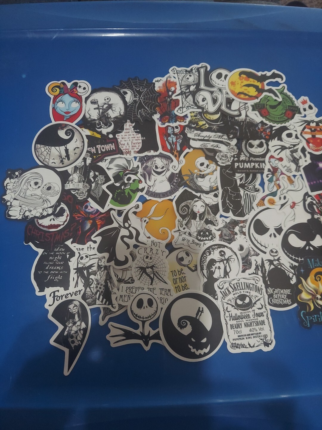 Nightmare Before Christmas Stickers Gothic Jack Skellington Sally Vinyl Stickers