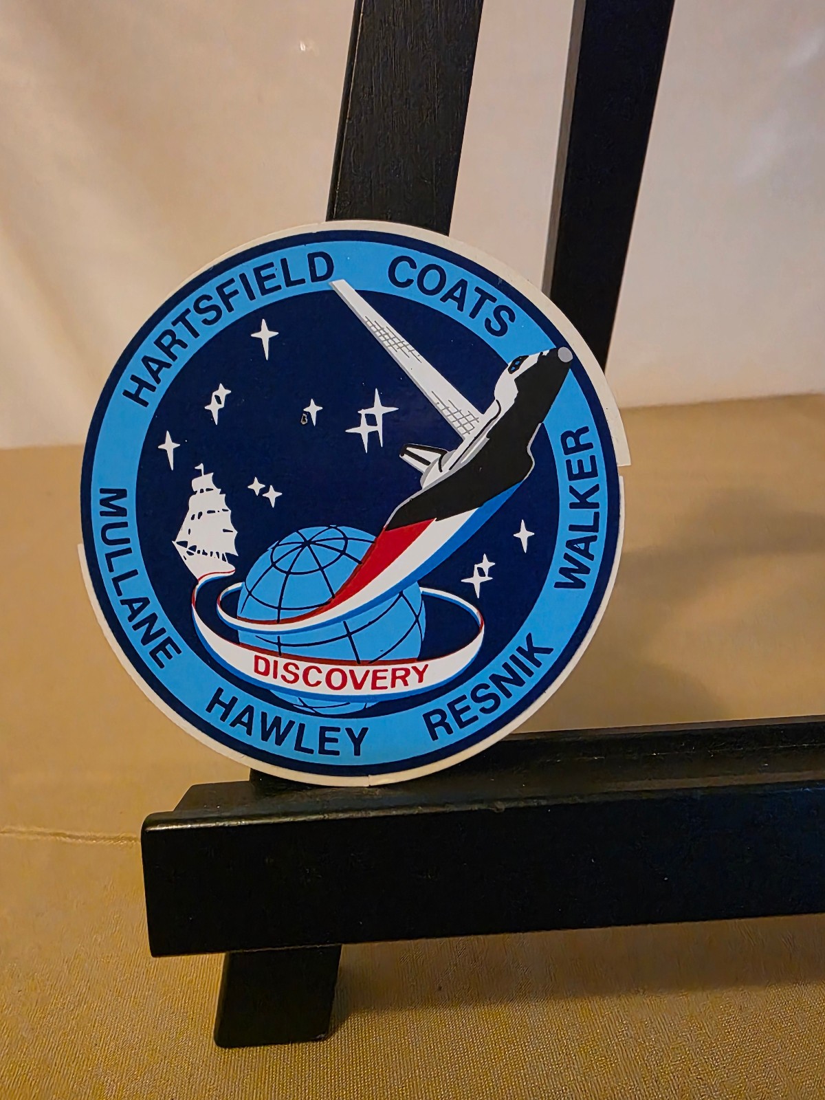 STS-41-D Space Shuttle Discovery Sticker 3 1/2 inch