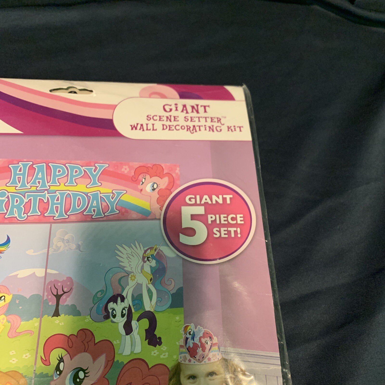 2013 MY LITTLE PONY Scene Setter HAPPY BIRTHDAY Party Wall Decor MLP Pinkie Pie