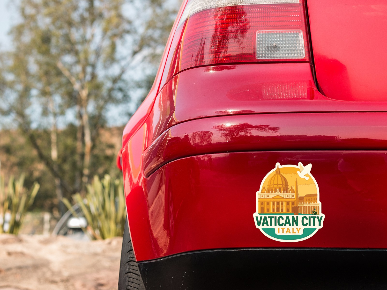 Vatican City Italy Sticker Decal Vinyl Die-Cut City Skyline Landmark Design