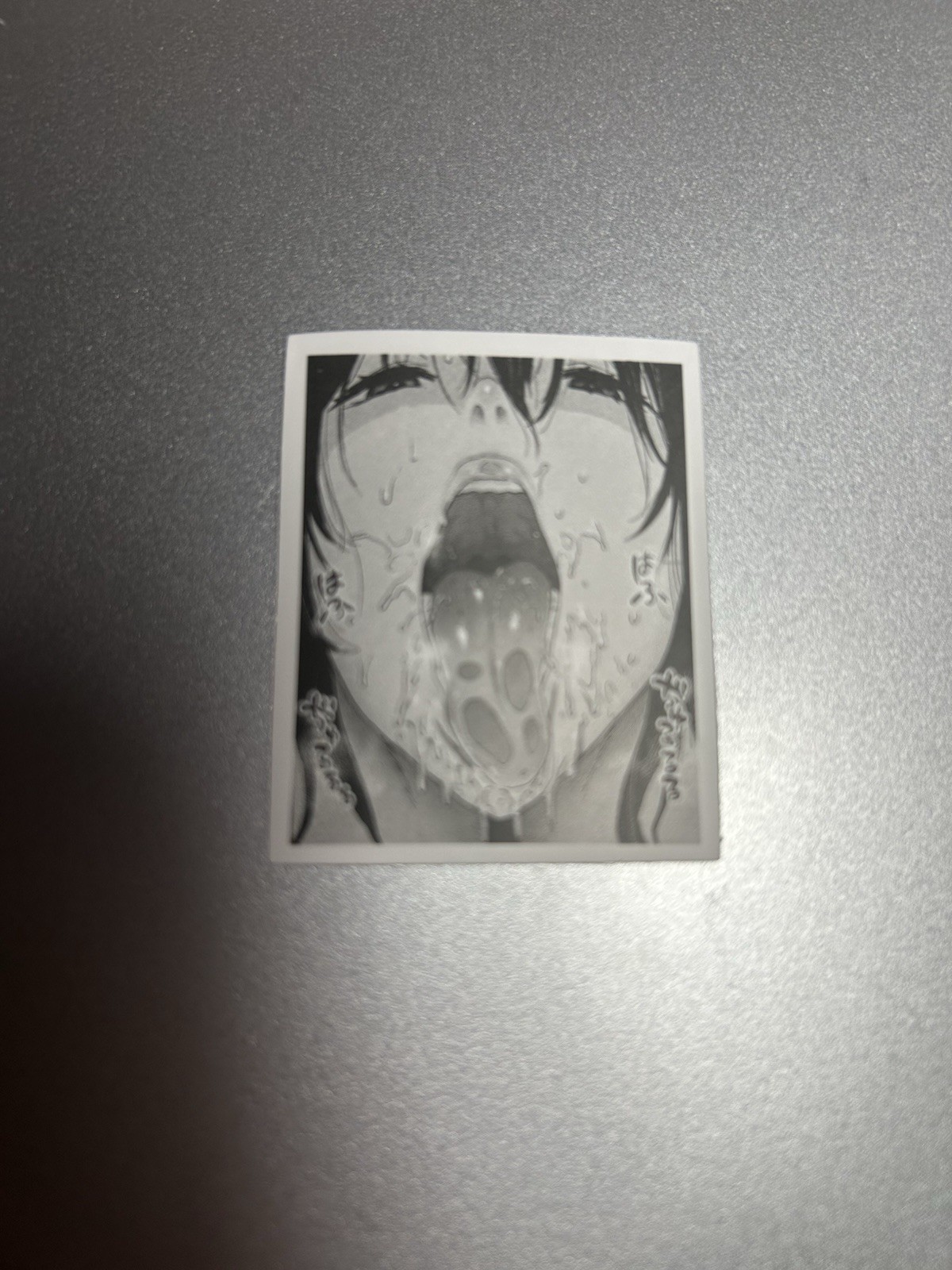 black and white waifu lewd stickers