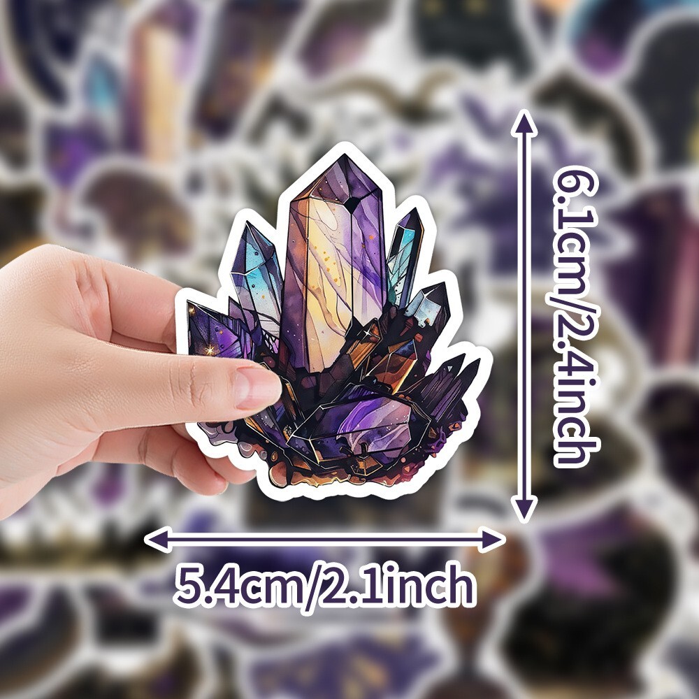 50pcs Waterproof Vinyl Stickers Dark Magic Witch Luggage Phone Laptop Car Window