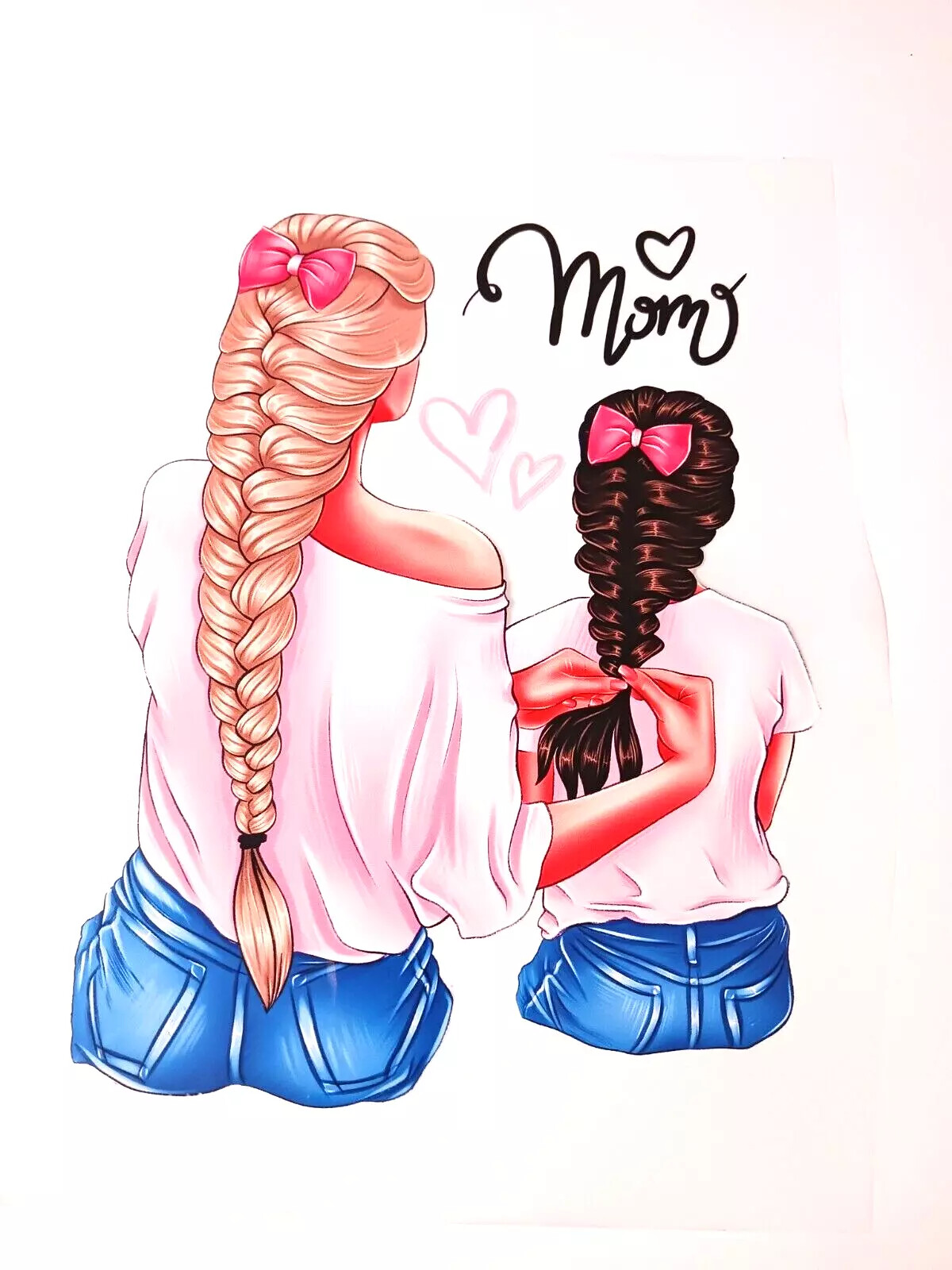 Supper Mom Sublimations Iron Stickers For T-shirt Hoodies Jackets (3 Pack)
