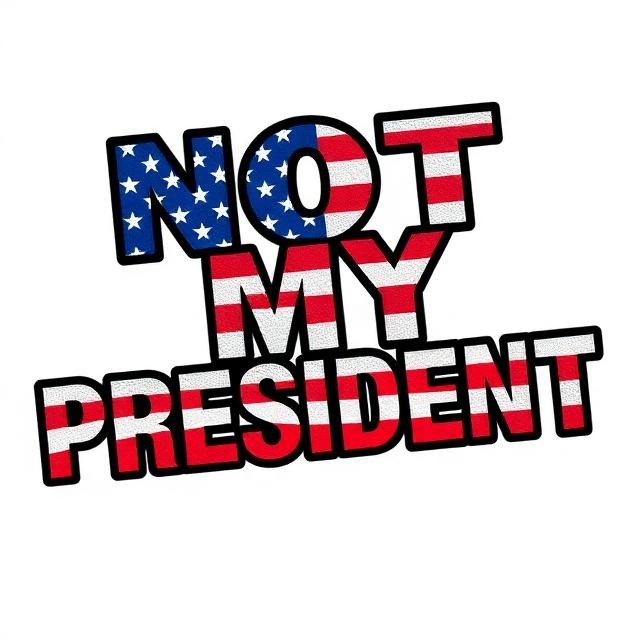 Humor Sticker Vinyl Political Not My President Protest Car Decal